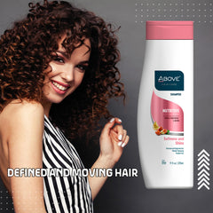 ABOVE Nutritive Shampoo ingredients highlight D-panthenol and biotin benefits.