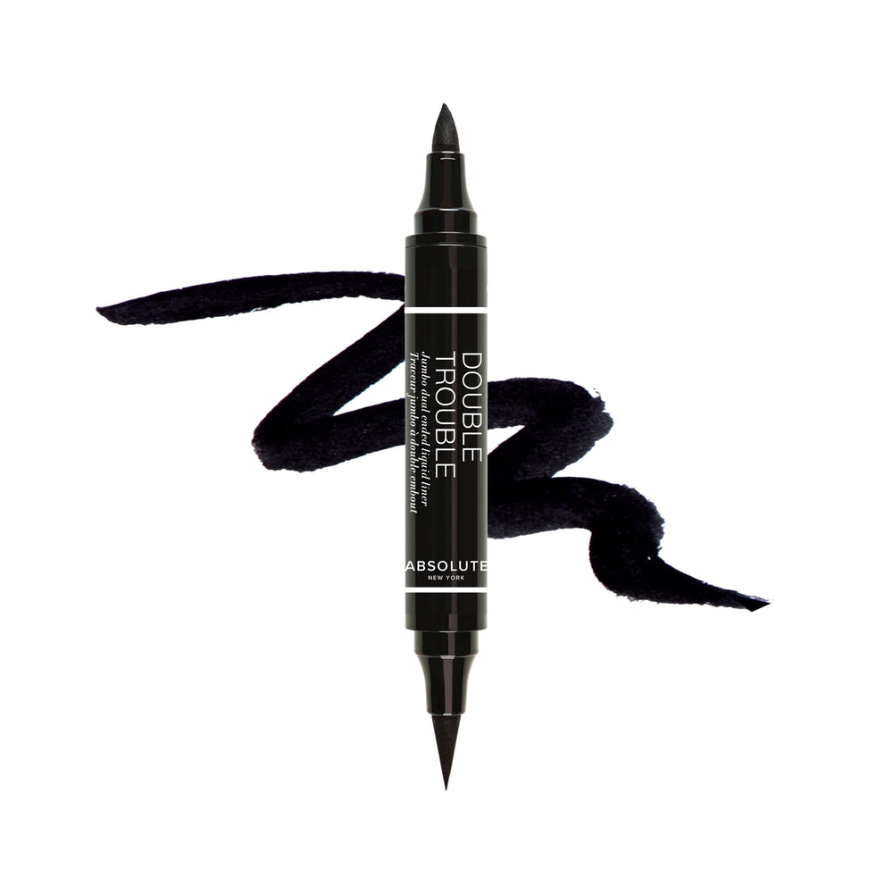 Absolute New York Double Trouble Liner front view shows dual-ended design for versatile eyes