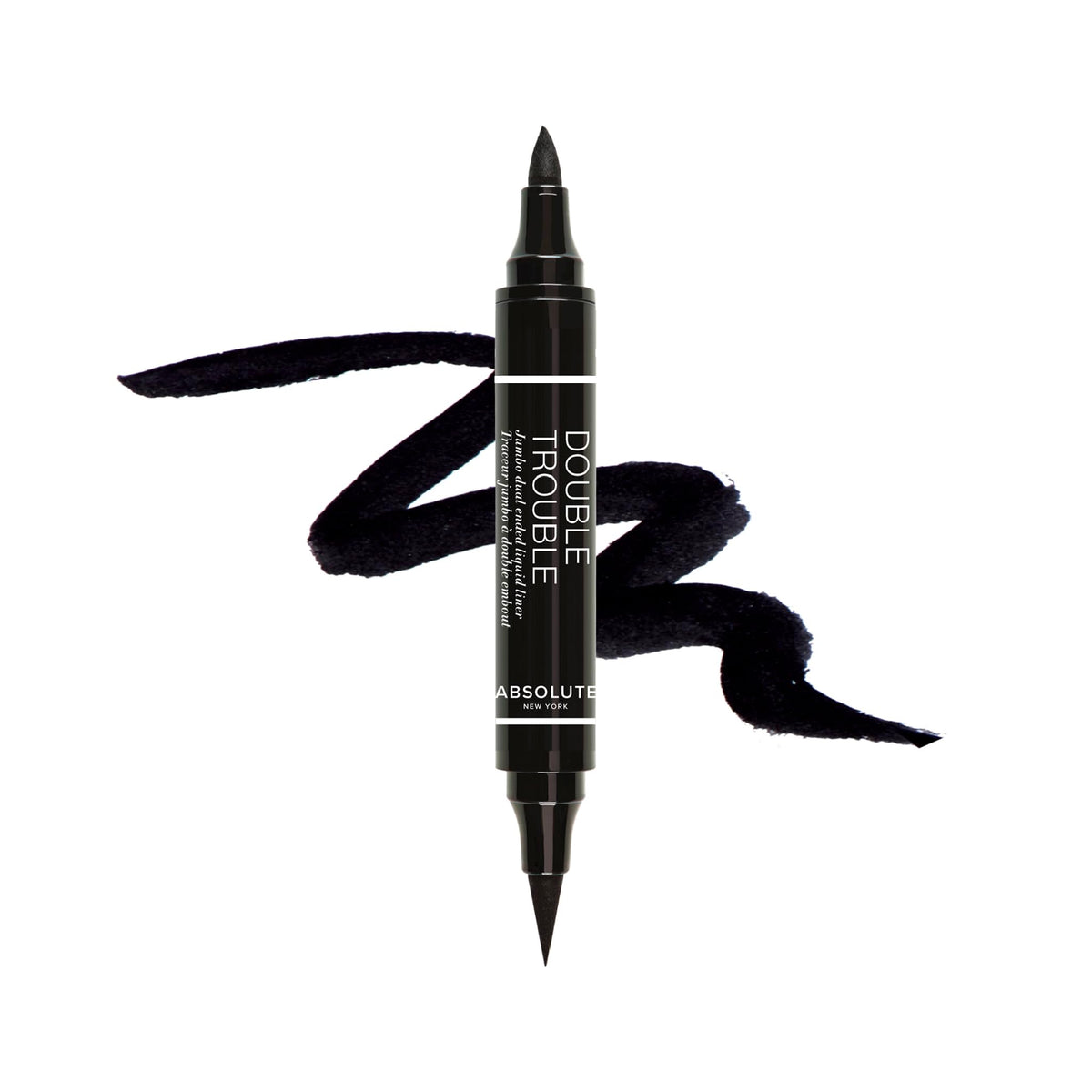 Absolute New York Double Trouble Liner front view shows dual-ended design for versatile eyes