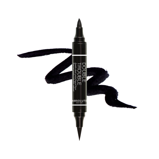 Absolute New York Double Trouble Liner front view shows dual-ended design for versatile eyes
