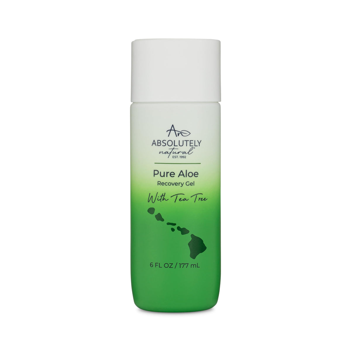 Absolutely Natural Aloe Vera Gel bottle close-up for cooling skin comfort