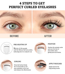 Acavado curved silicone brush curling lashes for natural lift.