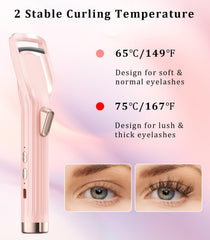 Two heat modes for different lash types and preferences