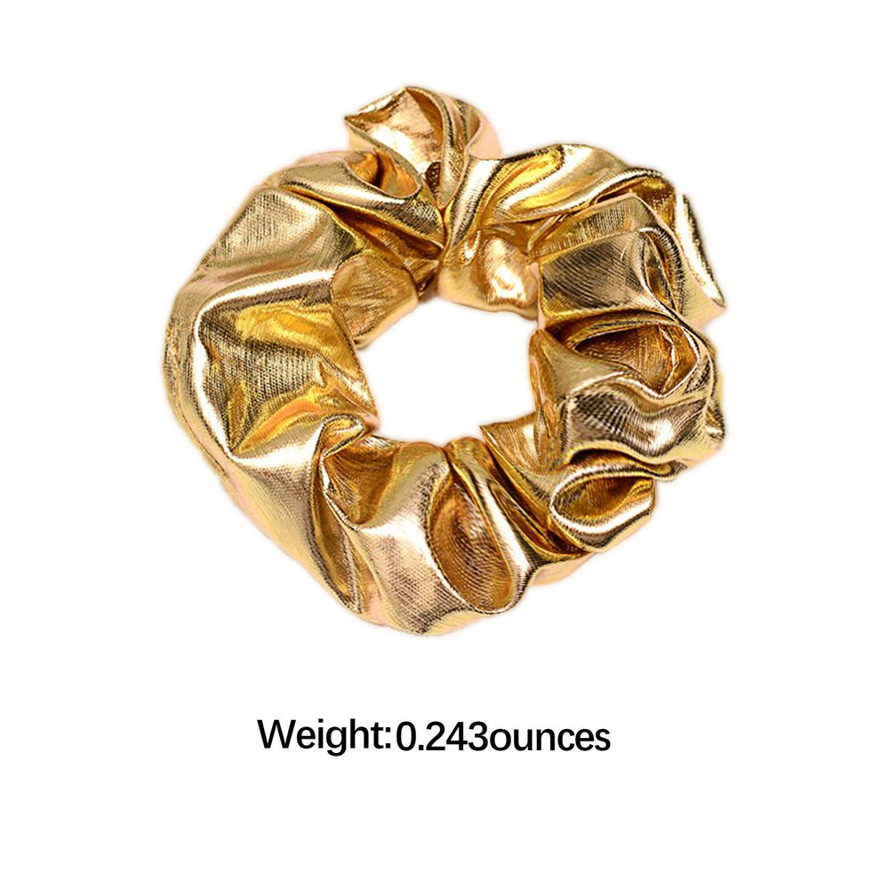 ACCGLORY shiny scrunchie provides gentle grip suitable for workouts and dancing.