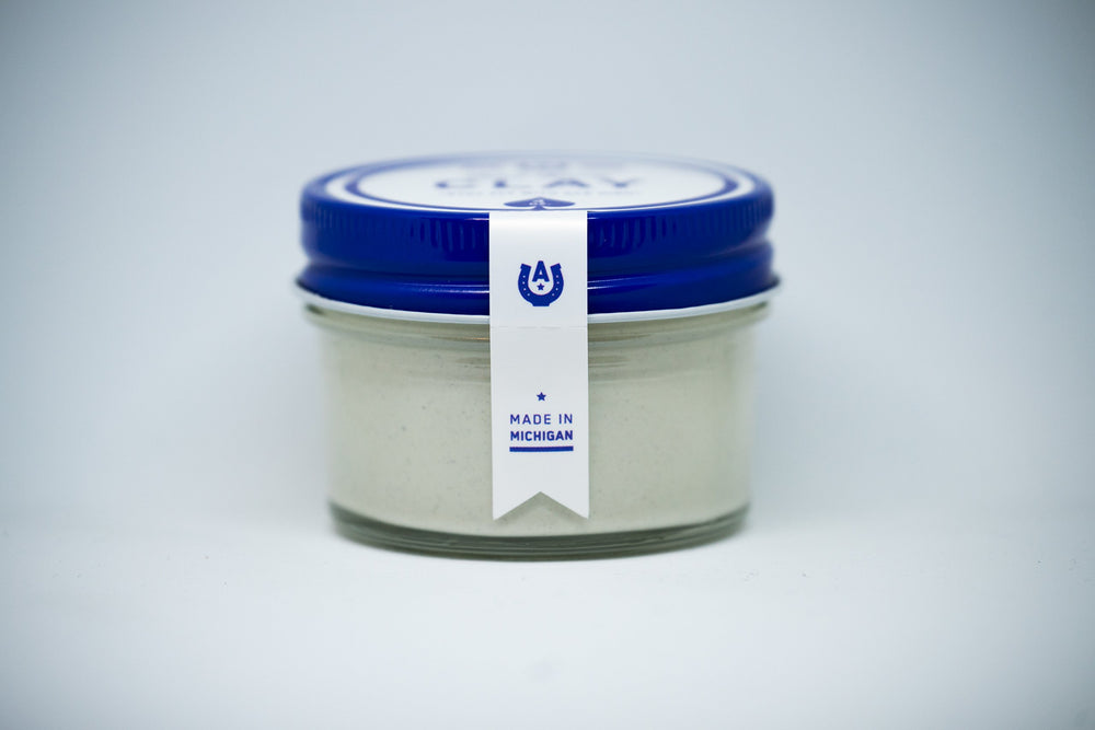 Ace High Blue Suede Clay texture application shows flexible hold for styling