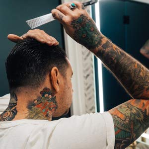 Ace High pomade for all hair types with body and texture.