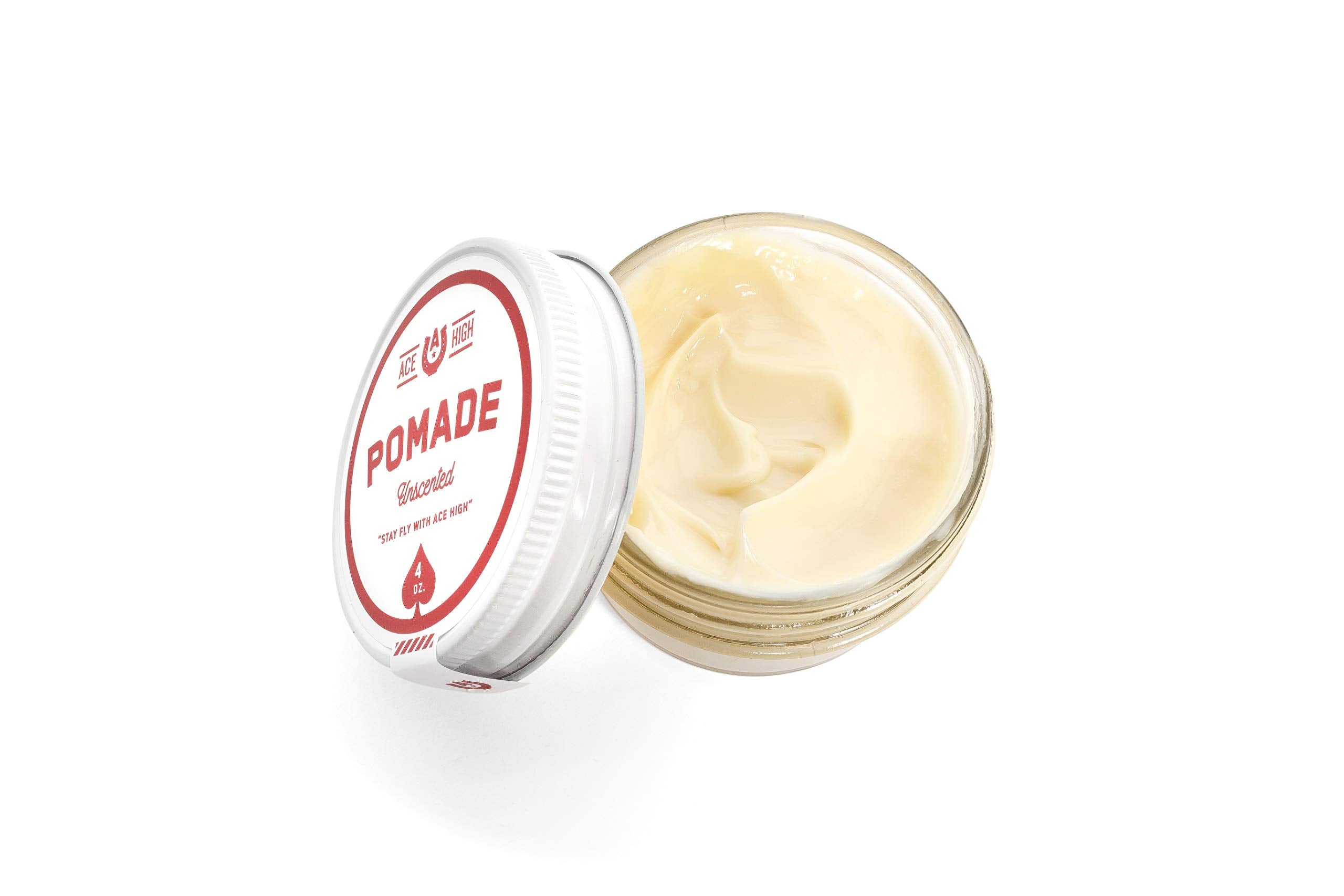 Ace High Pomade strong-hold scene shows long-lasting control with natural shine.