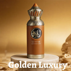 A CENTER Lutfah Light bottle-cap closeup highlights premium packaging ideal for gifting.