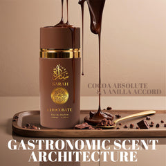 A CENTER Sarah Chocolate cap closeup, premium bottle design signaling sophistication.