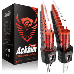 Ackbun 50pc mixed finger-ledge cartridges for consistent line work.