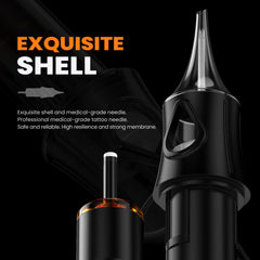 Ackbun individually packaged needles ensure safety and ready-to-use setup for studios.
