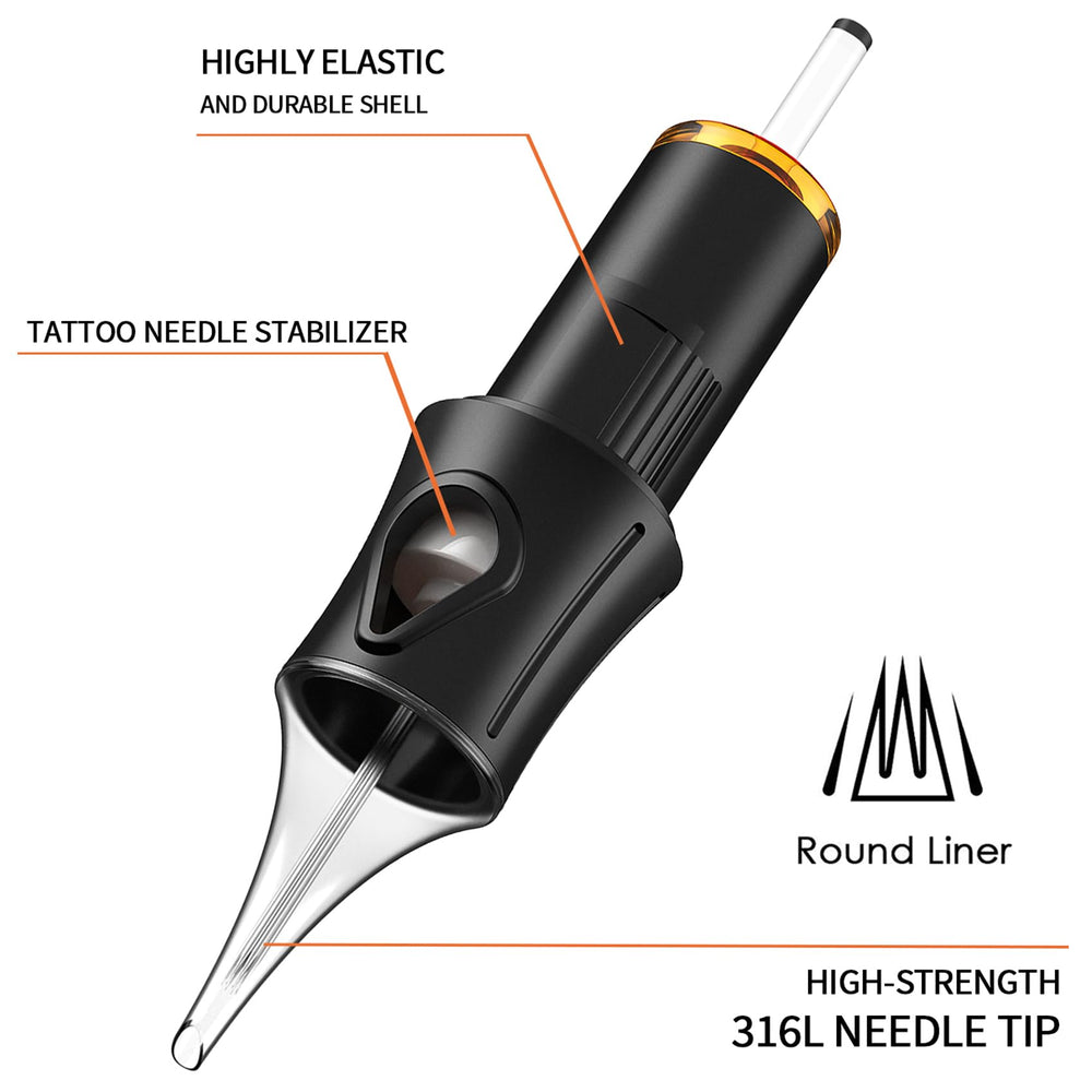 Ackbun pre-sterilized cartridges provide peace of mind before every tattoo session.
