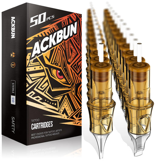 Ackbun mixed 50pc tattoo needles set for versatile sizes and clean results