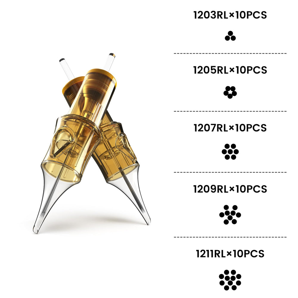 Ackbun ultra-sharp needles deliver effortless skin glide.