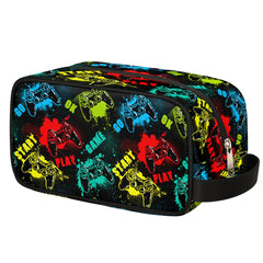 Ackutea Kids travel toiletry bag with waterproof hanging design for mess-free trips.