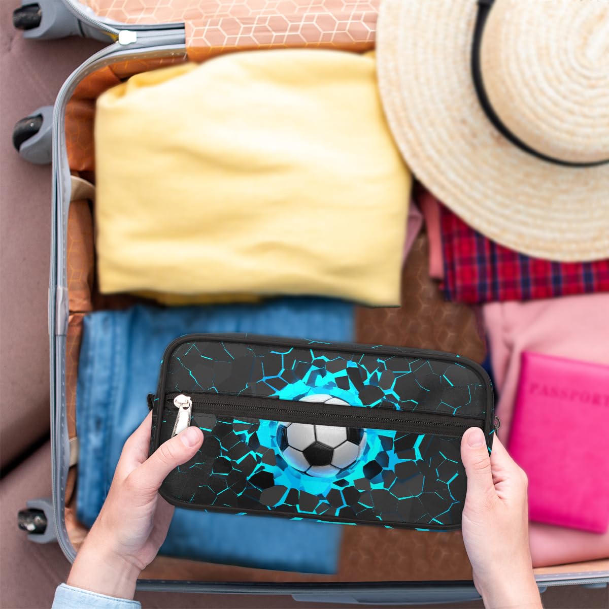 Ackutea travel bag multifunctional use as hygiene, makeup, or storage bag.