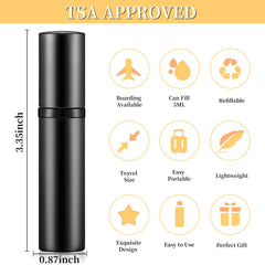 ACMYCH leak-proof inner bottle preserves scent during travel.