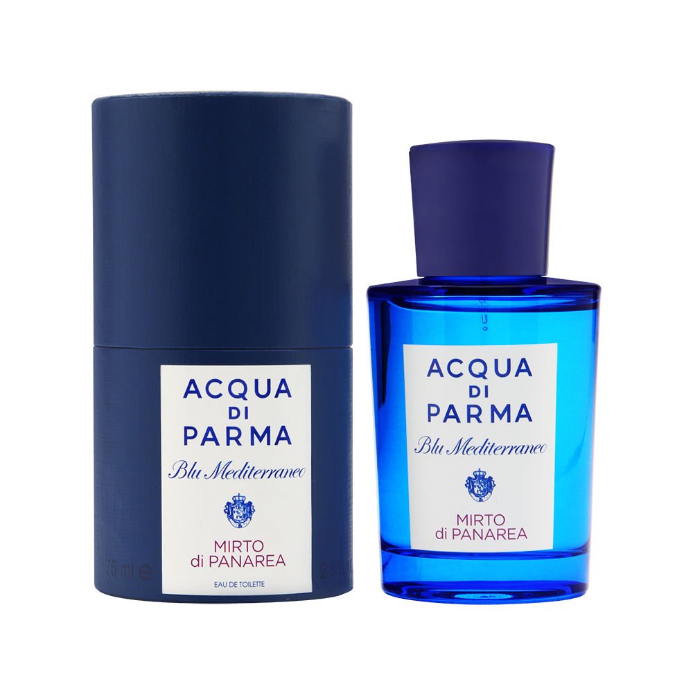 Acqua di Parma Mirto di Panarea bottle, ideal for daily wear with a Mediterranean-inspired scent