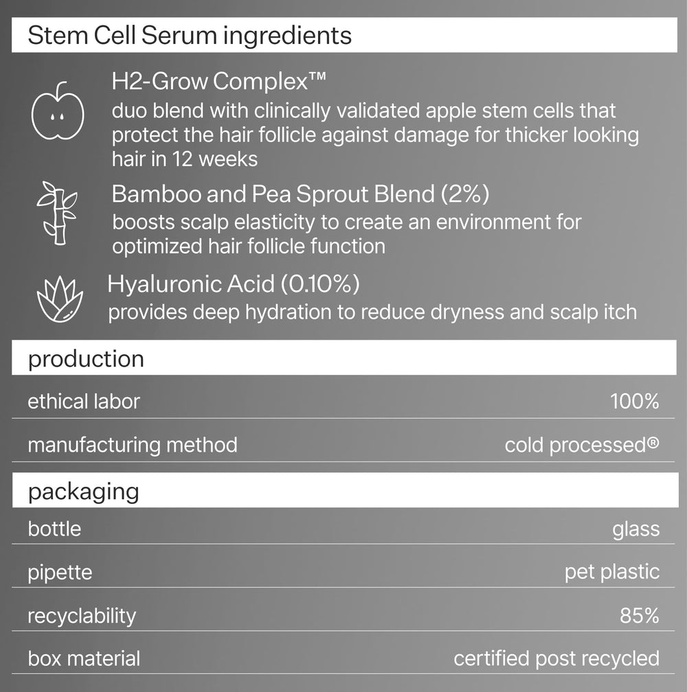ACT+ACRE serum applied to scalp illustrating soothing hydration.