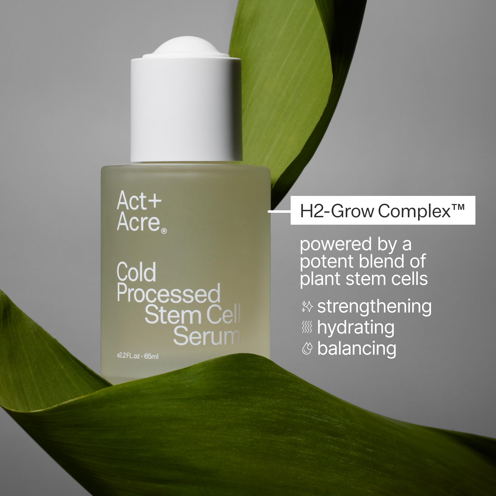 ACT+ACRE mini serum kit arranged for travel-friendly routine.