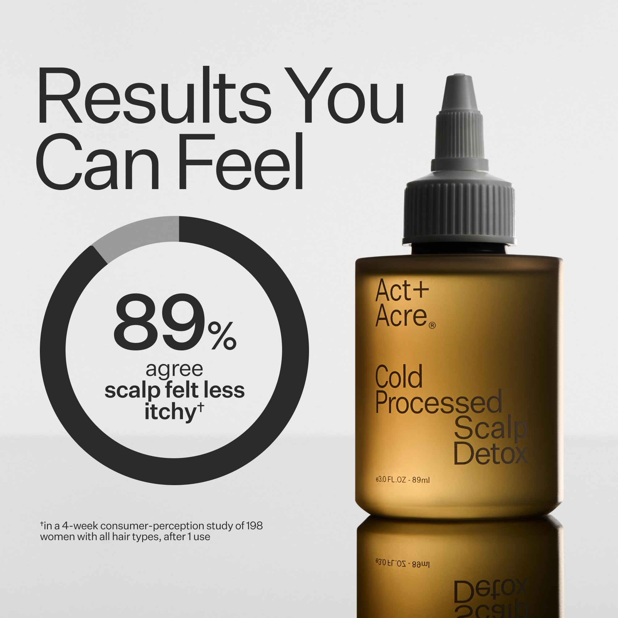 Applying Detox Oil to scalp shows soothing massage action
