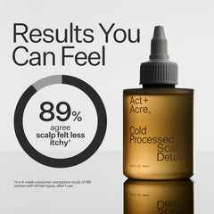 Applying Detox Oil to scalp shows soothing massage action
