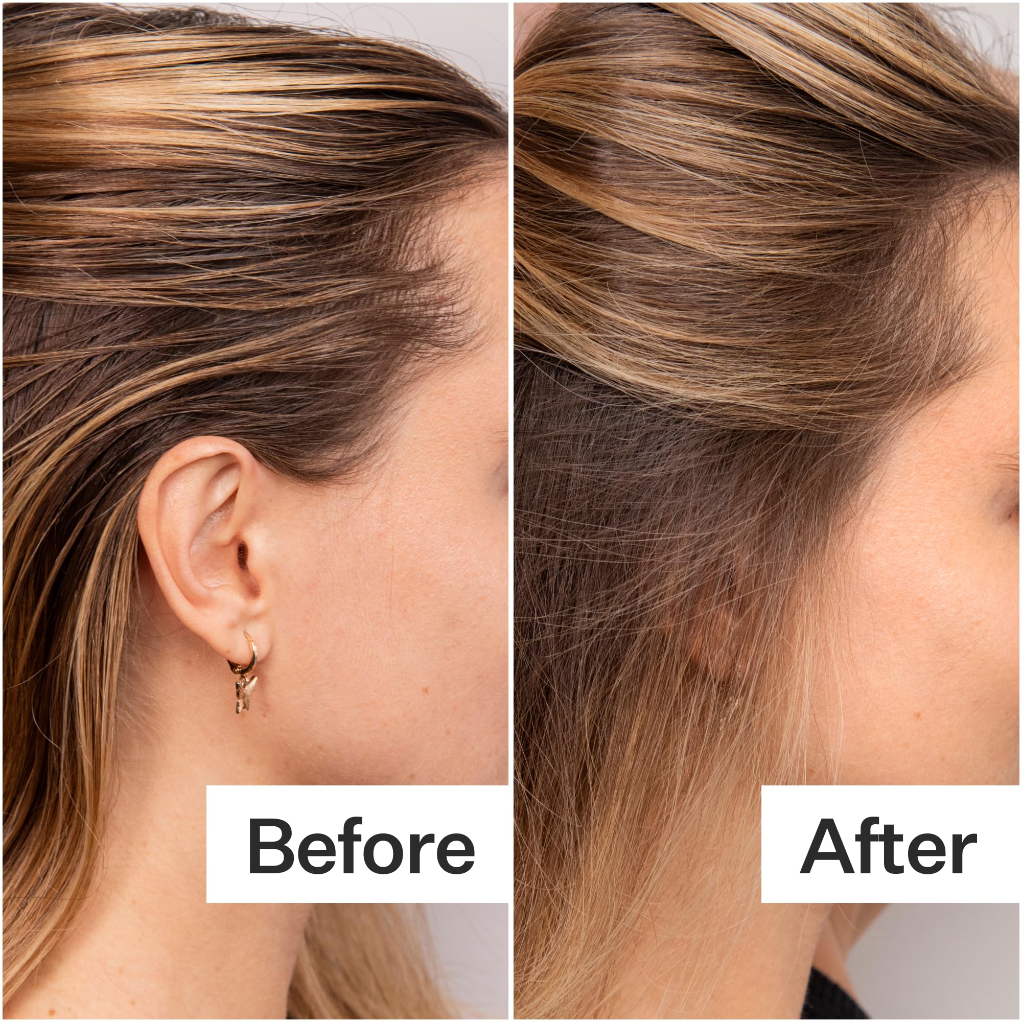 ACT+ACRE dry shampoo leaves an invisible finish on hair after blending