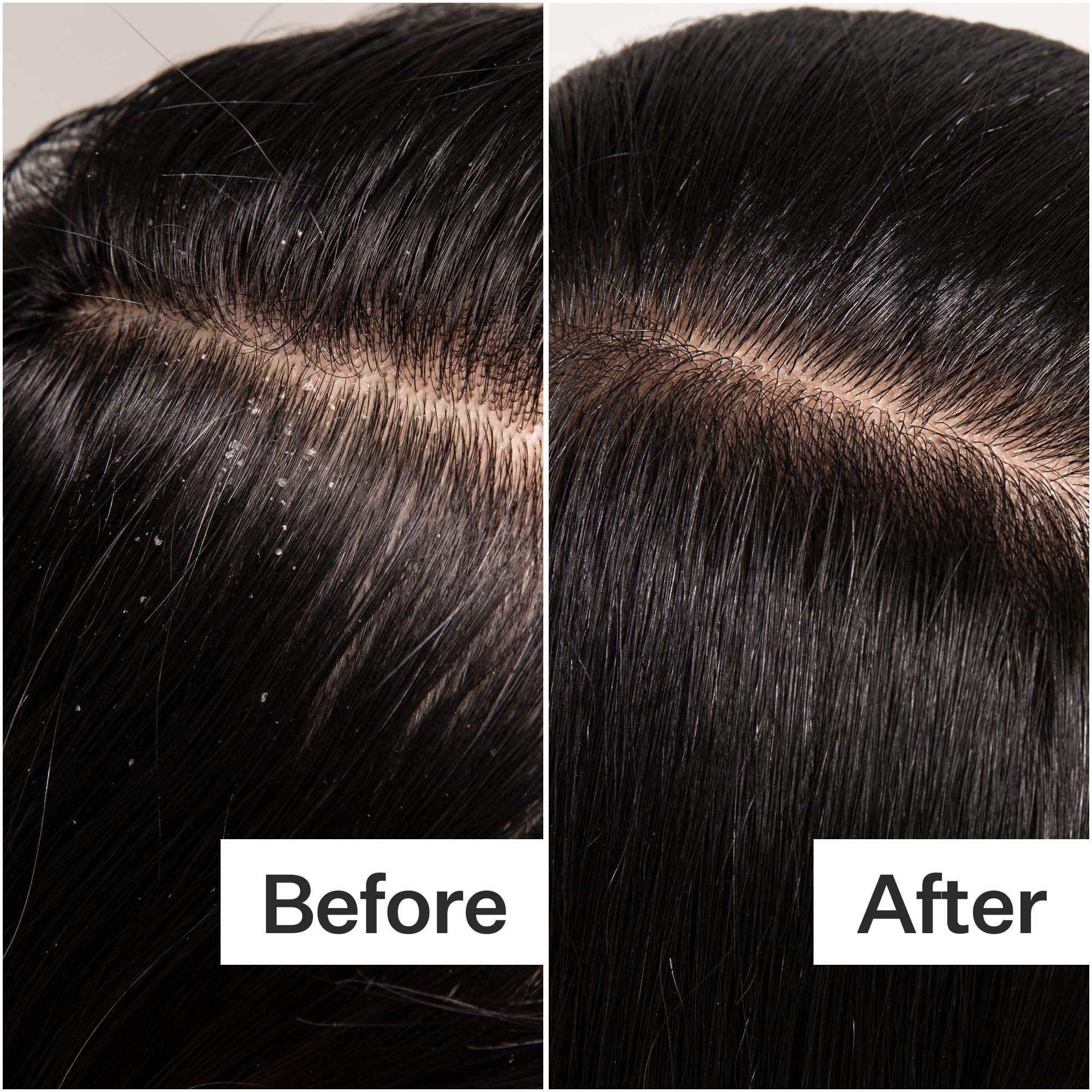Non-toxic vegan label communicates cruelty-free, sulfate-free scalp care