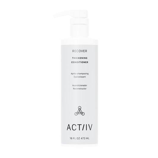 ACTIIV Recover Thickening Conditioner bottle close-up showing hydration