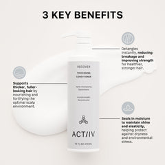 Hair after use appears smoother and healthier with ACTIIV Recover Conditioner