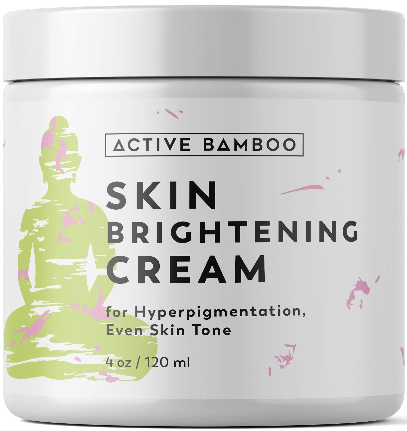 Active Bamboo Radiance Cream jar close-up showing creamy texture for glowing skin.