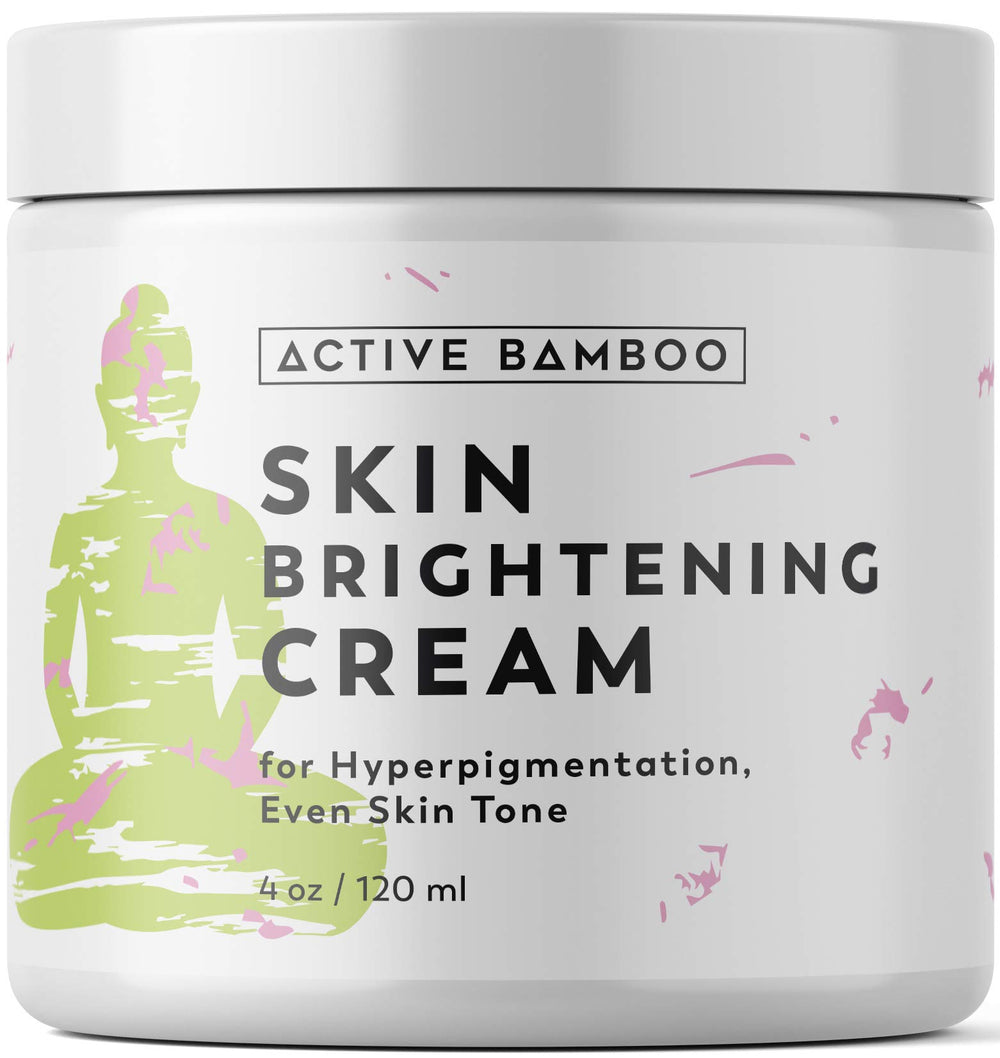 Active Bamboo Radiance Cream jar close-up showing creamy texture for glowing skin.