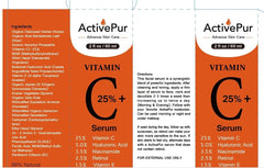ActivePur serum retinol and niacinamide packaging closeup