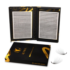 ACTROL 800 premade lash fans box shown from front view for efficient applications.