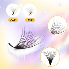 ACTROL D curl middle stem lash fans offer reliable lift and natural look.