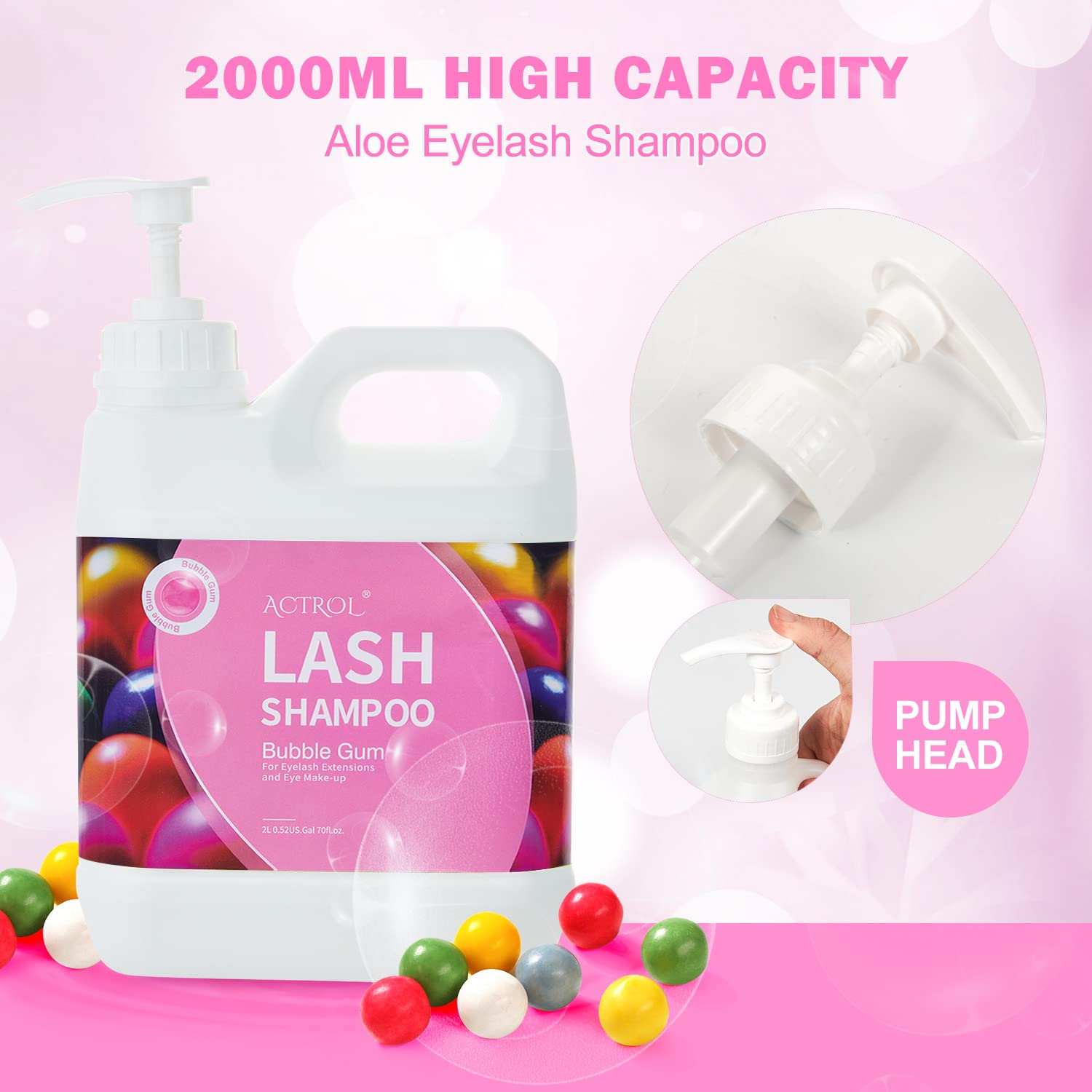 Actrol Eyelash Cleanser application scene on lashes and lids.
