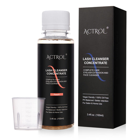 ACTROL eyelash cleanser concentrate 100ml bottle for professional lash care