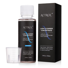 Actrol eyelash cleanser concentrate 100ml bottle for salon-grade lash care and easy dilution