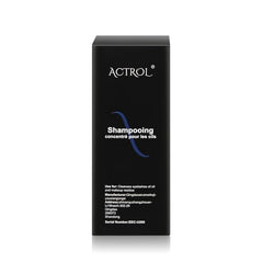 ACTROL Eyelash Cleanser Concentrate dilution steps demonstrate proper dilution with water.
