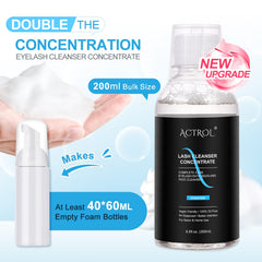 ACTROL Eyelash Cleanser Concentrate suitable for home care routines.