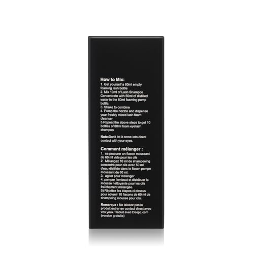 ACTROL Eyelash Cleanser Concentrate creates rich lather on lashes for cleansing.
