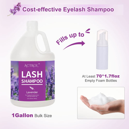 ACTROL lavender-labeled cleanser close-up showing professional bottle design.