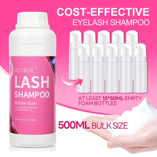 ACTROL 500ml bottle with replaceable pump head for long-lasting salon prep and easy refills