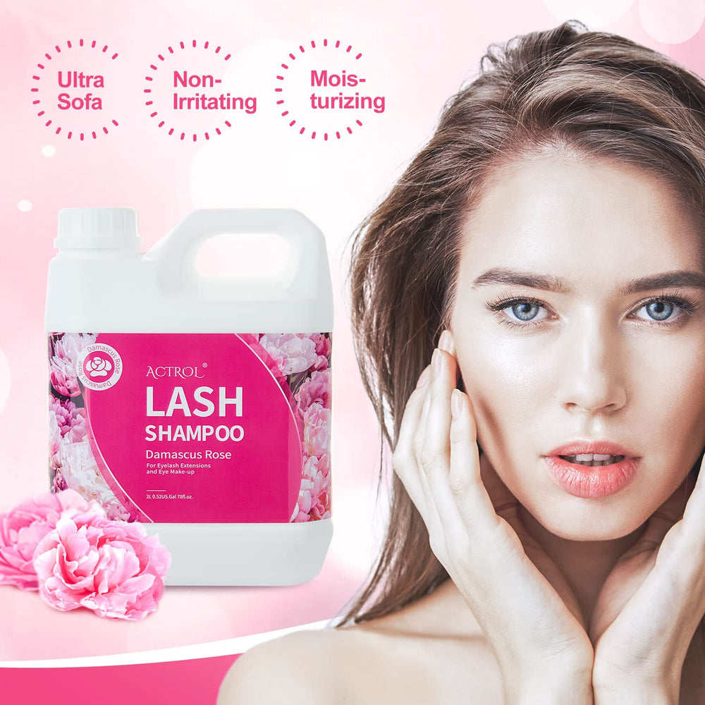 ACTROL Gentle, oil-free, paraben-free formula for safe eyelash and lid cleansing