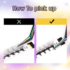 ACTROL handmade premade lashes are soft and lightweight for comfortable use.