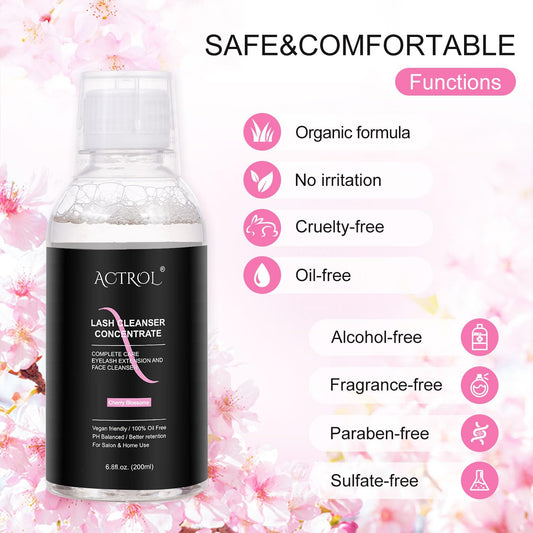 ACTROL Lash Shampoo Bottle 60ml for easy DIY dilution and use
