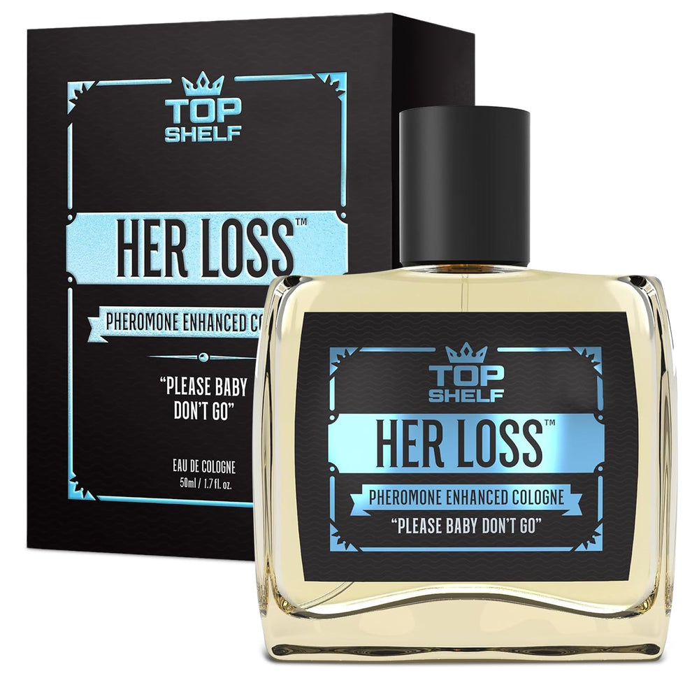 Acuever Her Loss bottle silhouette signaling luxury and long lasting fragrance