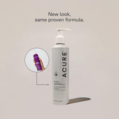 Acure Bonding Conditioner label closeup highlighting vegan, sulfate-free formula for daily use