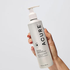 Acure Bonding Conditioner two-pack display emphasizing easy access to moisture