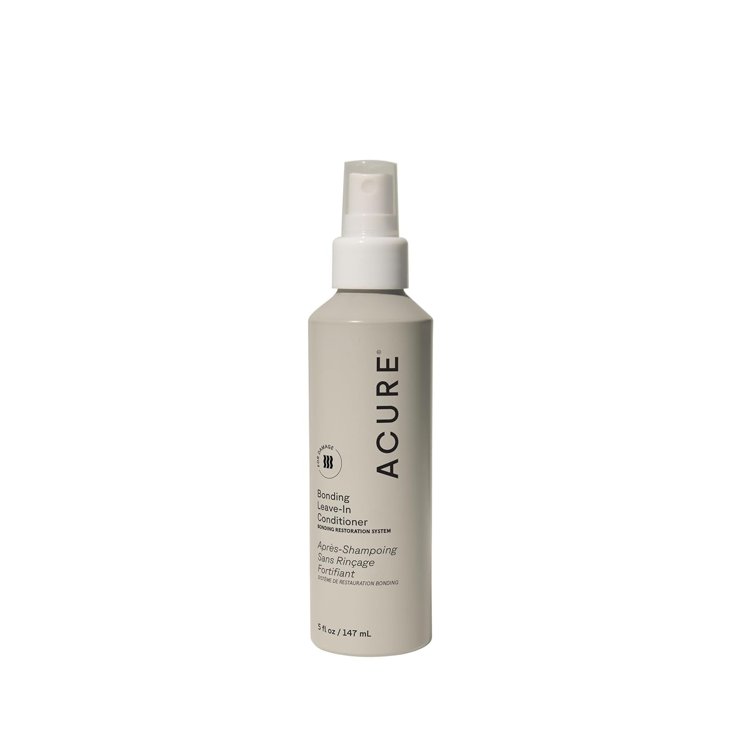 Acure Bonding Leave-In Conditioner bottle front view for lightweight moisture